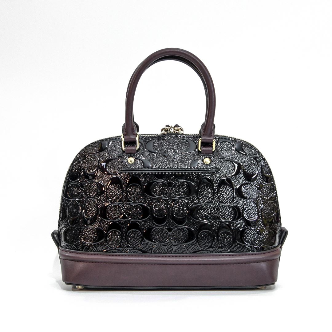 COACH Mini Sierra Satchel black oxblood CHANNELDTY