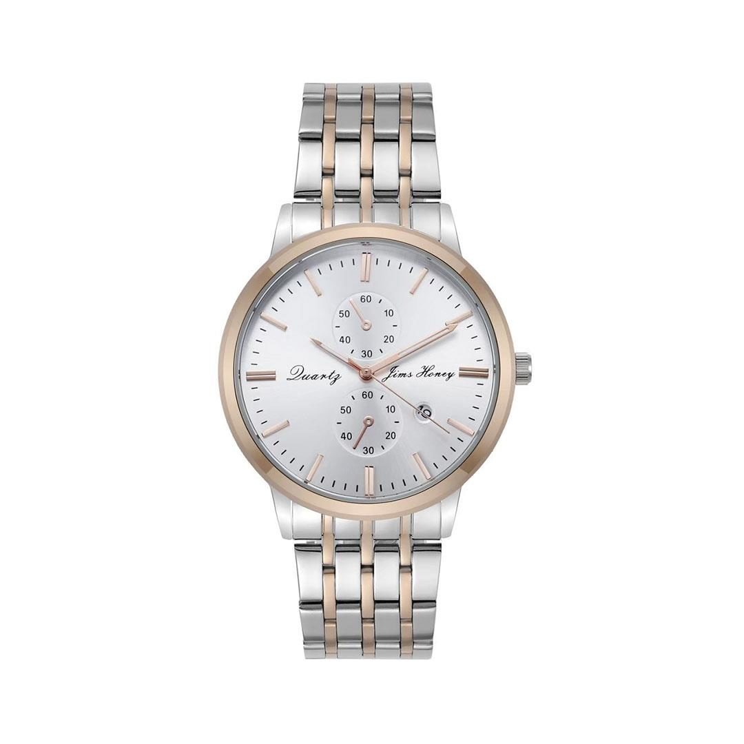 jh mens classic white rose gold