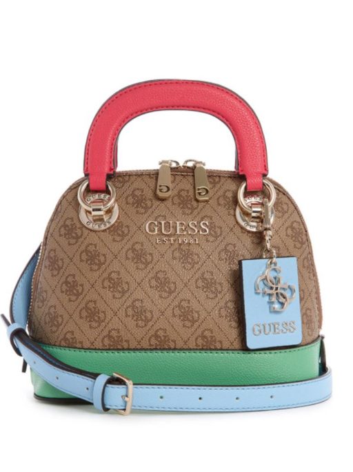 tas guess Cathleen satchel dome multi color
