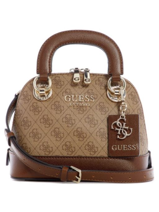 tas guess Cathleen satchel dome brown