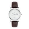 JH Mens Leather Brown White