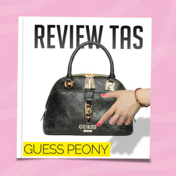 review tas guess peony satchel