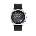 JH Mens Sporty Leather Black