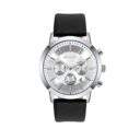 JH Mens Sporty Leather Silver (8305)