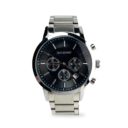 JH Mens Sporty Stainless Black 8305