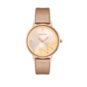 JH Ladies Lace Flower Leather Gold (8133)
