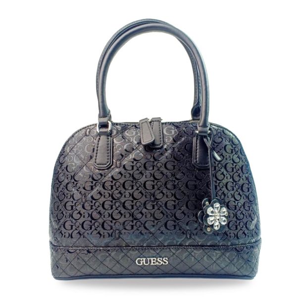 Guess Brownville Dome Satchel Black