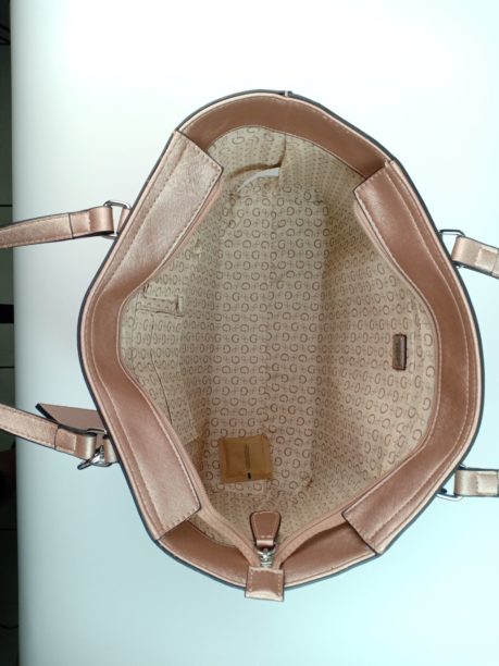guess thornhill shoulder rose gold top